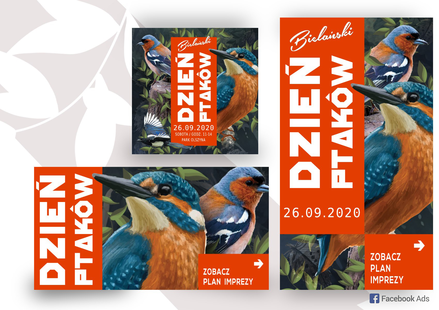 Projekt reklamy imprezy plenerowej na Bielanach