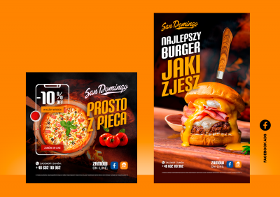 Projekt reklamy pizzerii.